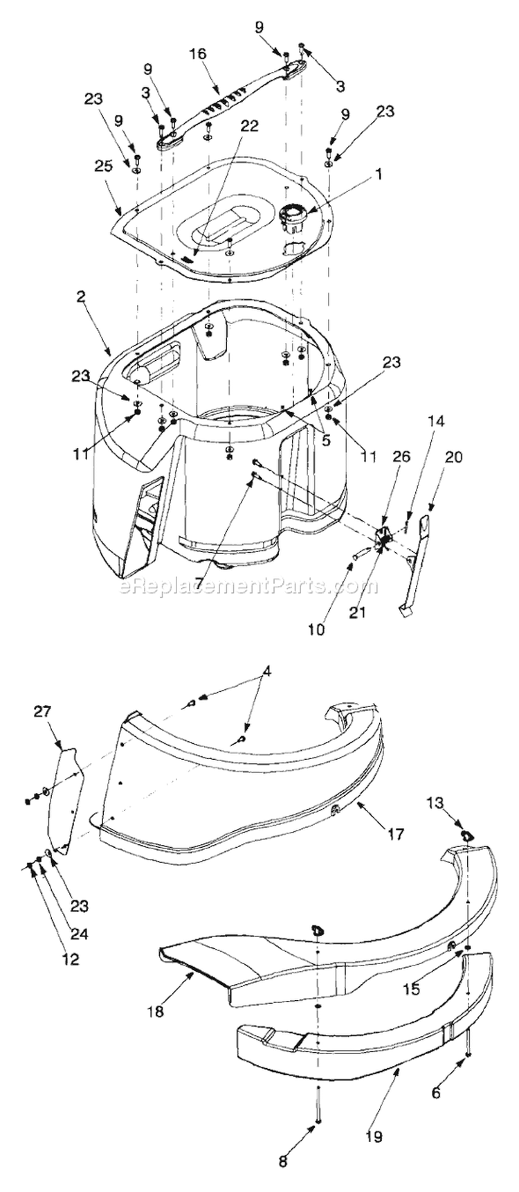 Page A Diagram and Parts List for 13A-325-402 1999 Yard Man Lawn Tractor